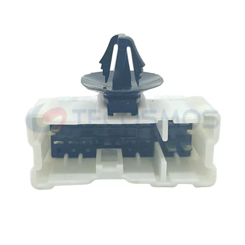 16-Pin Male CT16-0010G Auto Parts White ABS & Nylon Housing with Copper Contact Material for Wire Connections